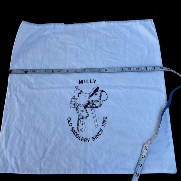 Milly Old Saddlery Since 1882 White Dust Bag Empty Large - Picture 3 of 5